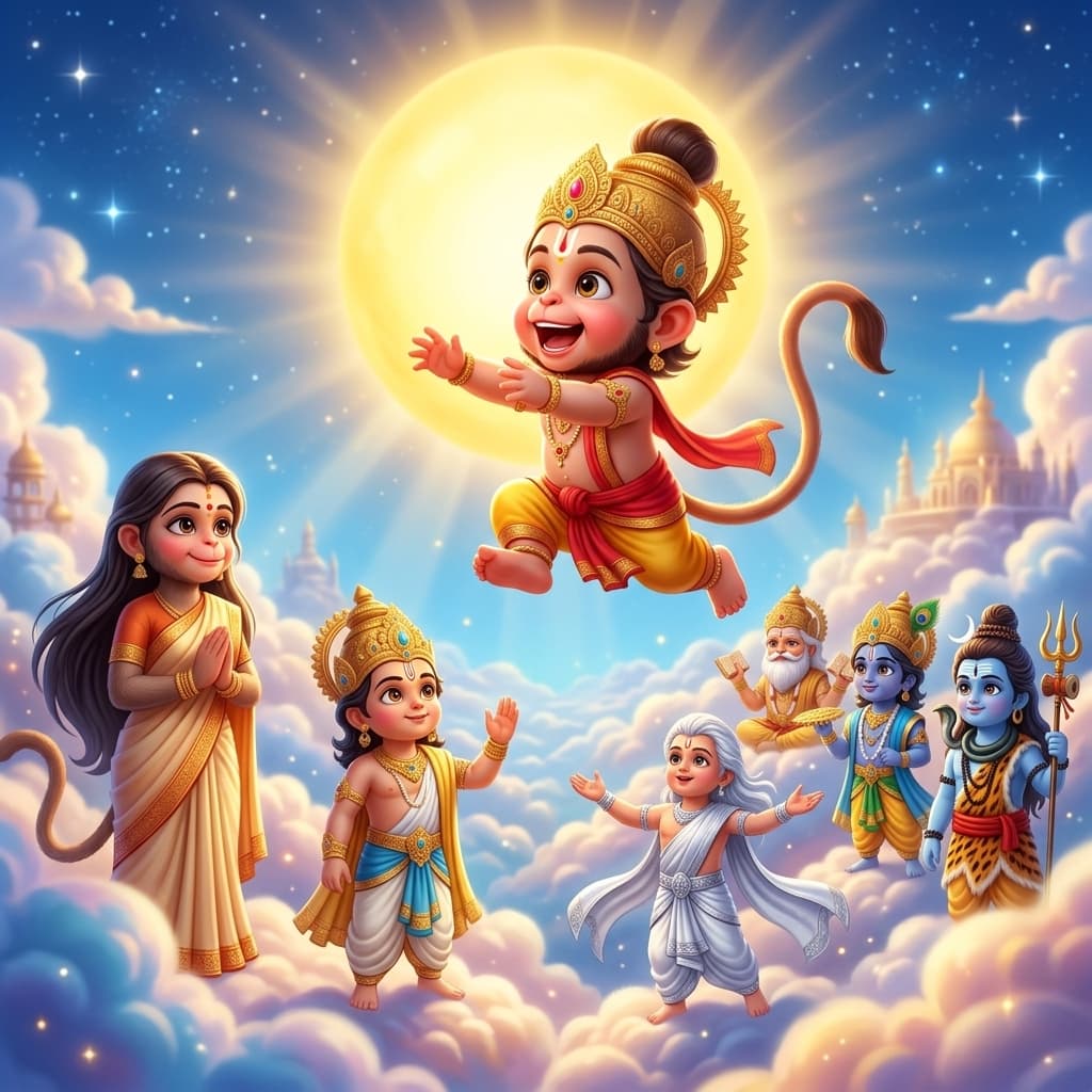 Hanuman ji and the Fruit in the Sky